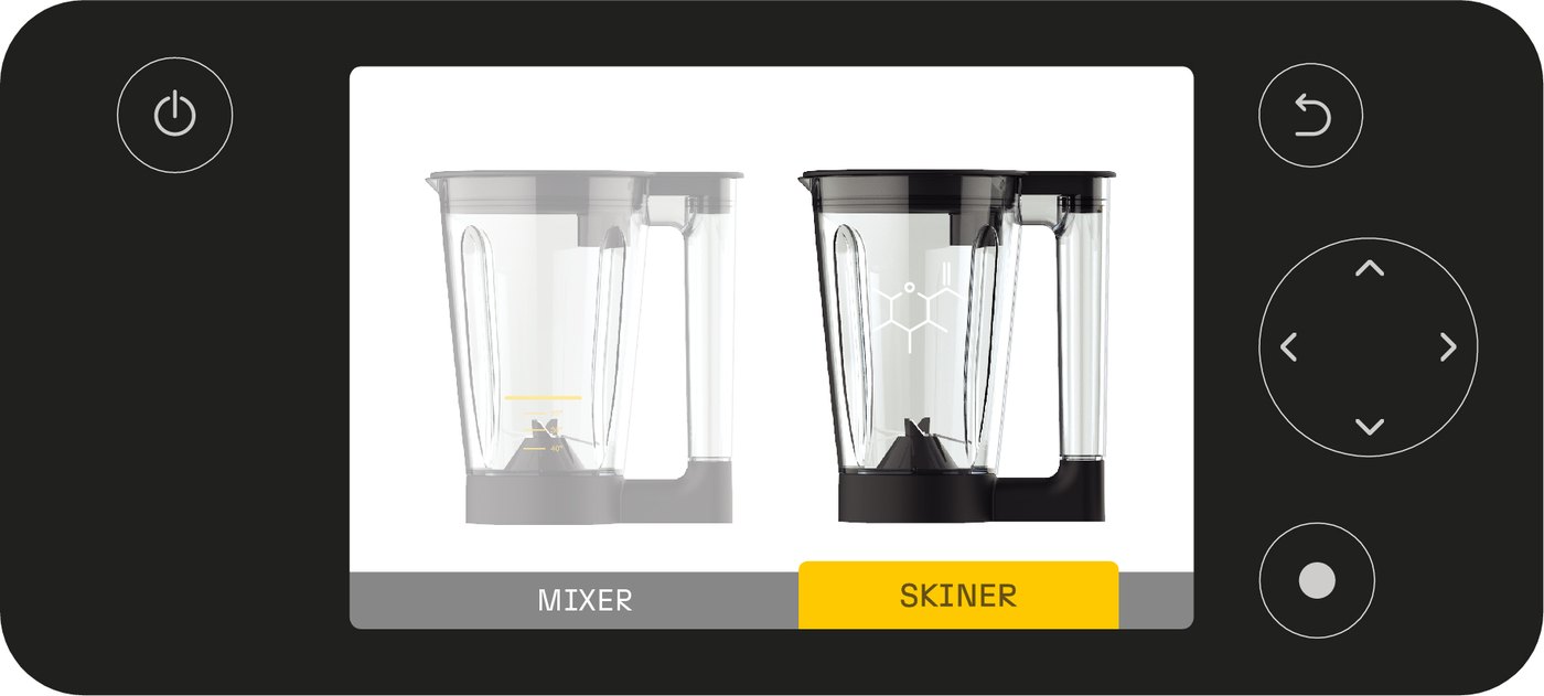 Screen: MIXER / SKINER